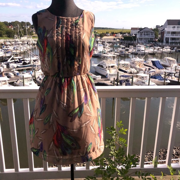 Teeze Me Fall Feather Dress 7 - Picture 4 of 5